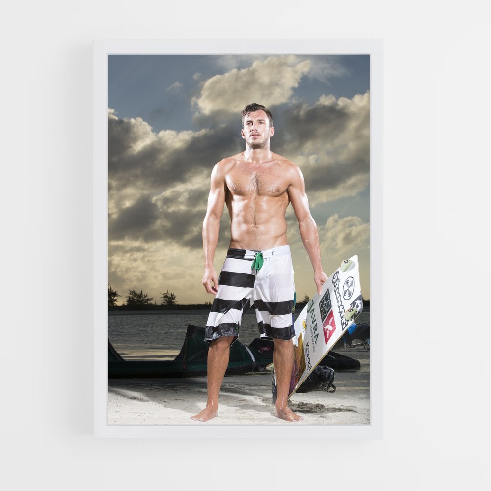 Poster Youri de zoon – affiche Kitesurf (vue 3)